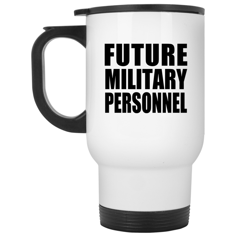 Future Military Personnel - White Travel Mug