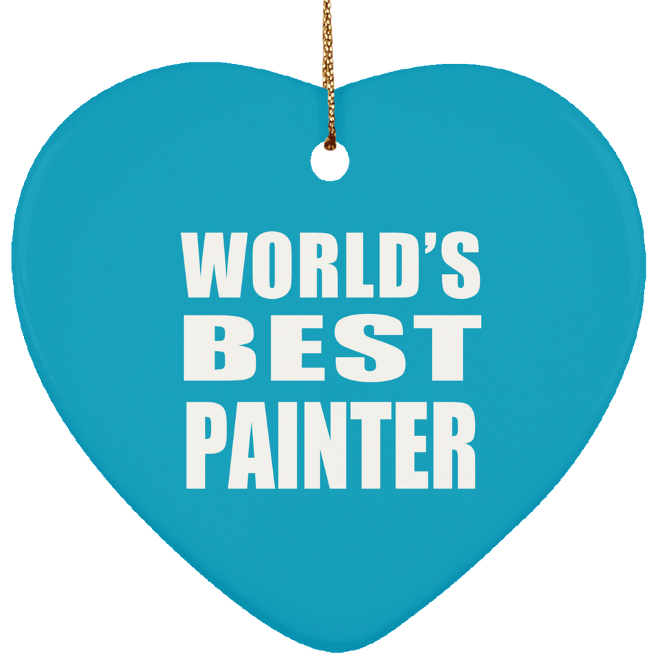 World's Best Painter - Heart Ornament