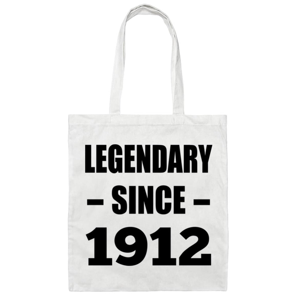 112th Birthday Legendary Since 1912 - Tote Bag White