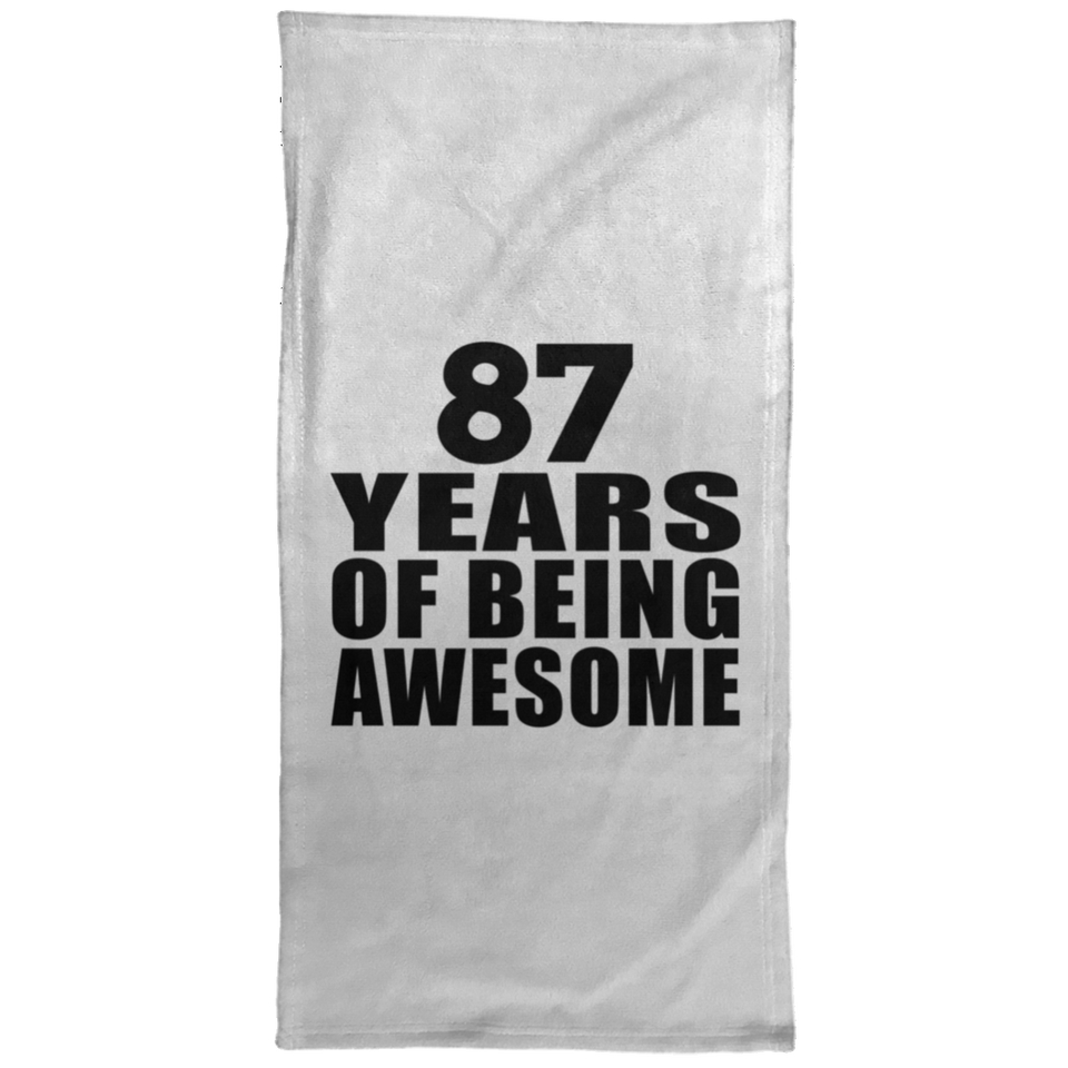 87th Birthday 87 Years Of Being Awesome - Hand Towel
