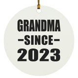 Grandma Since 2023 - Circle Ornament