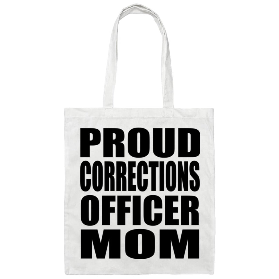 Proud Corrections Officer Mom - Tote Bag White