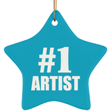 Number One #1 Artist - Star Ornament