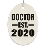 Doctor Established EST. 2020 - Oval Ornament