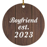 Boyfriend Established EST. 2023 - Circle Ornament D