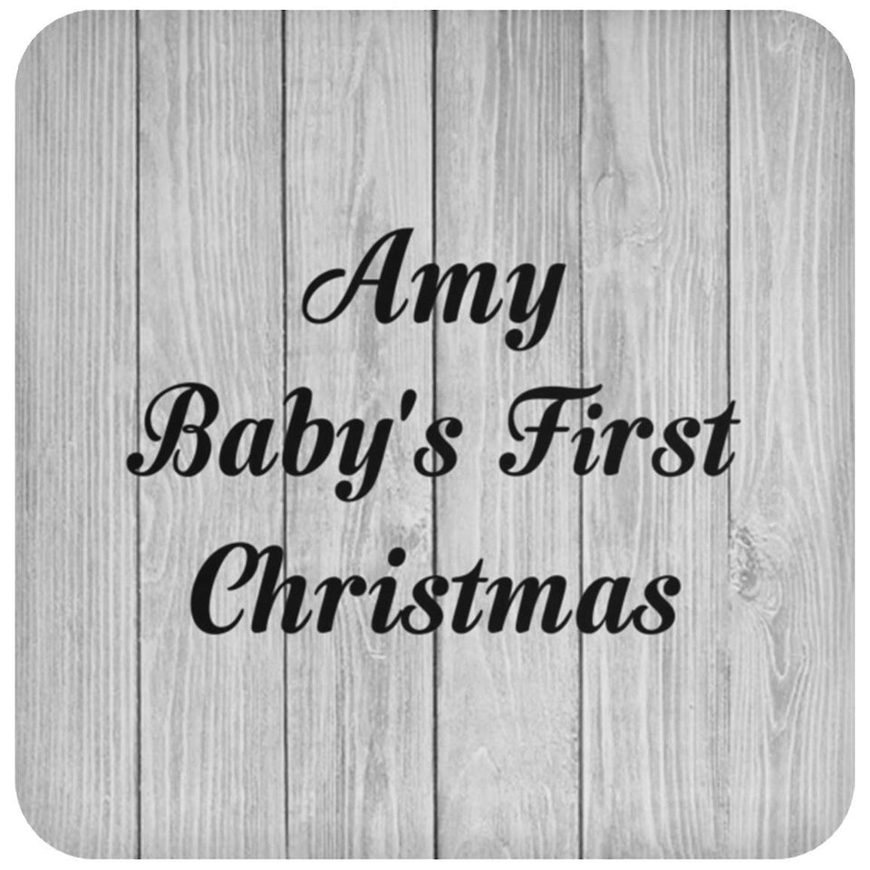 Amy Baby's First Christmas - Drink Coaster F