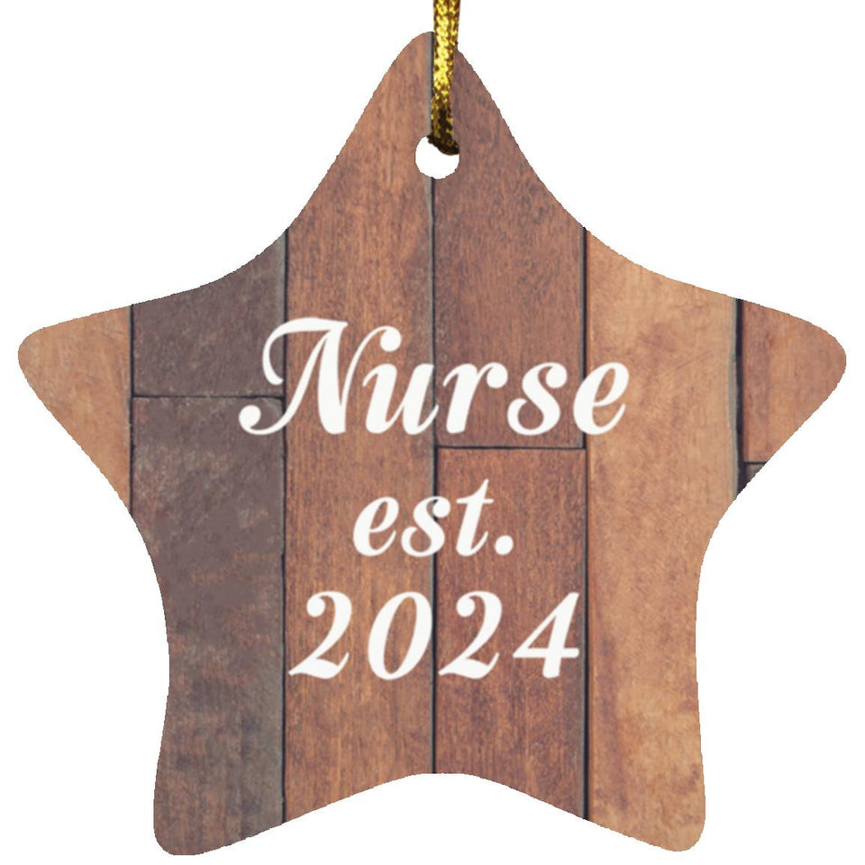 Nurse Established Est. 2024 - Star Ornament E