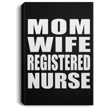 Mom Wife Registered Nurse - Canvas Portrait