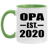 Opa Established EST. 2020 - 11oz Accent Mug Green