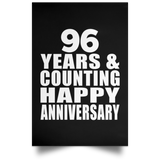Happy 96th Anniversary 96 Years & Counting - Poster Portrait