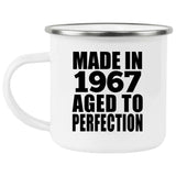 57th Birthday Made In 1967 Aged to Perfection - 12oz Camping Mug