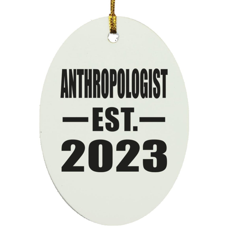 Anthropologist Established EST. 2023 - Oval Ornament