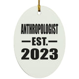 Anthropologist Established EST. 2023 - Oval Ornament