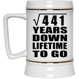 21st Anniversary Square Root of 441 Years Lifetime To Go - Beer Stein