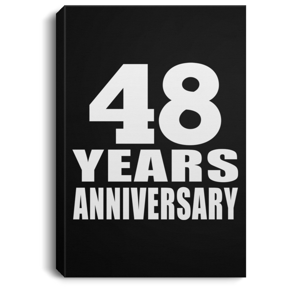 48th Anniversary 48 Years Anniversary - Canvas Portrait