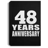 48th Anniversary 48 Years Anniversary - Canvas Portrait