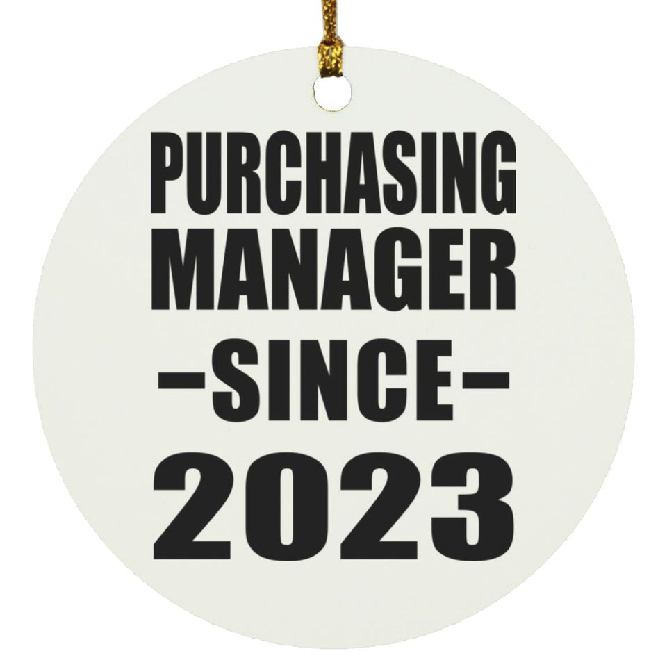 Purchasing Manager Since 2023 - Circle Ornament