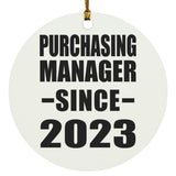 Purchasing Manager Since 2023 - Circle Ornament