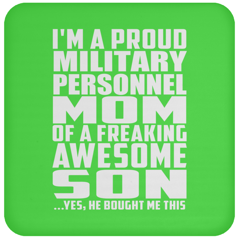 Proud Military Personnel Mom Of Awesome Son - Drink Coaster