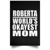 Roberta World's Okayest Mom - Poster Portrait