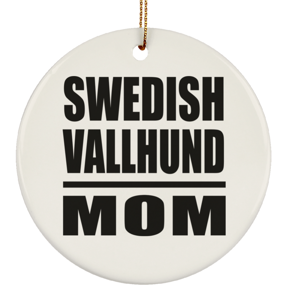 Swedish Vallhund Mom - Circle Ornament