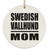 Swedish Vallhund Mom - Circle Ornament