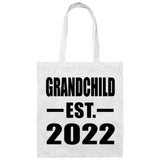 Grandchild Established EST. 2022 - Tote Bag White