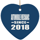 Automobile Mechanic Since 2018 - Heart Ornament