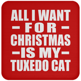 All I Want For Christmas Is My Tuxedo Cat - Coaster