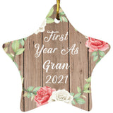 First Year As Gran 2021 - Star Ornament B