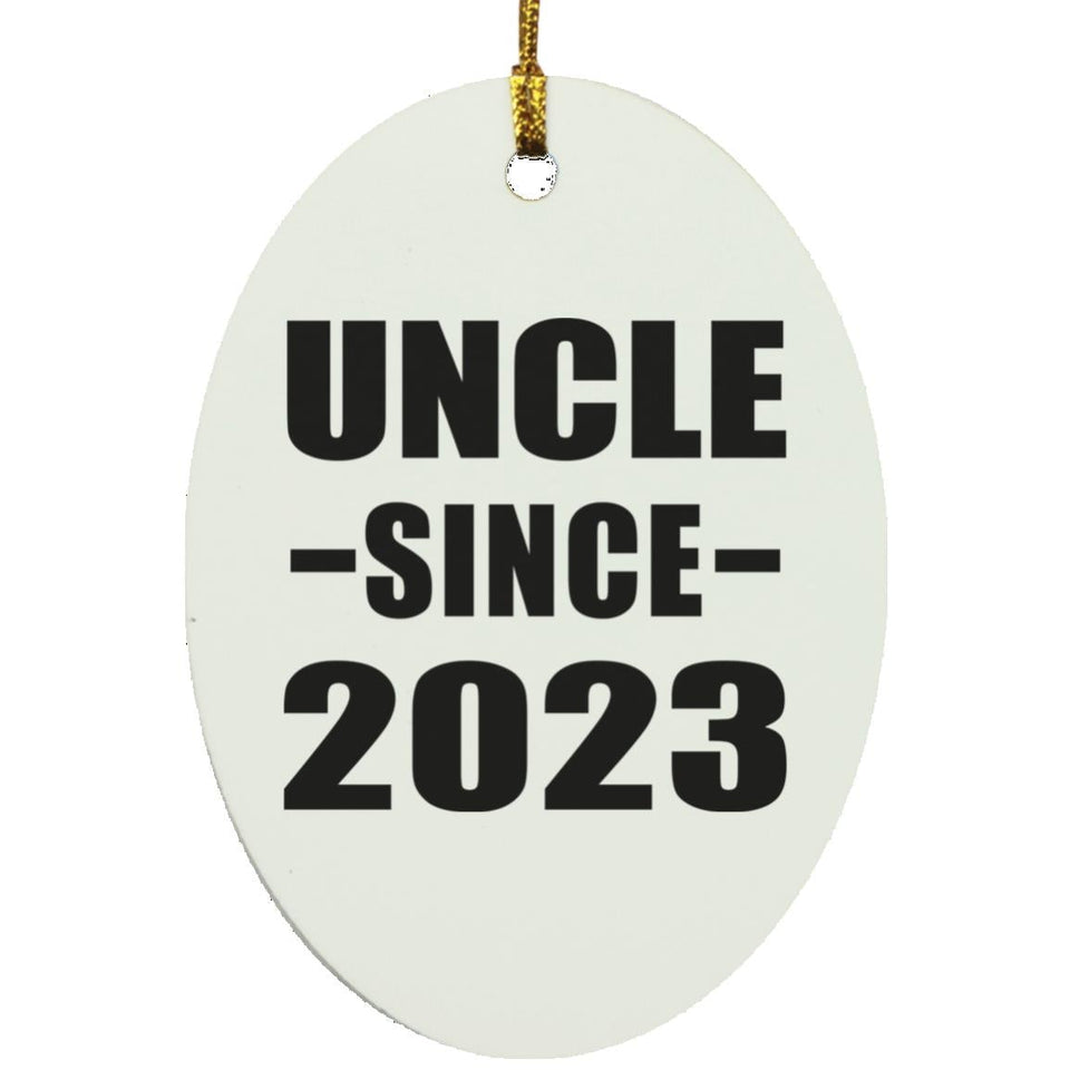 Uncle Since 2023 - Oval Ornament