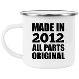 12th Birthday Made in 2012 All Parts Original - 12oz Camping Mug