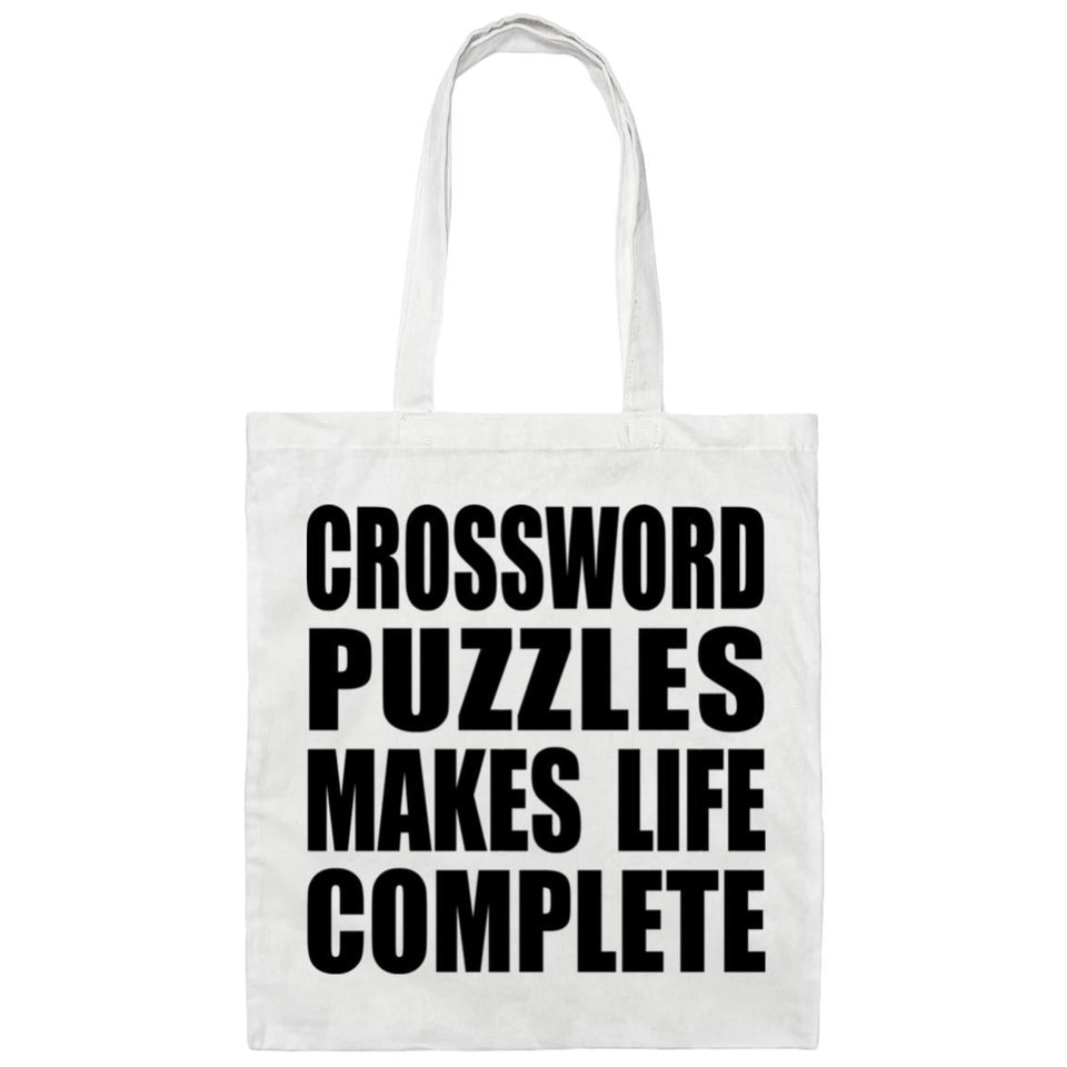 Crossword Puzzles Makes Life Complete - Tote Bag White