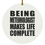 Being Meteorologist Makes Life Complete - Circle Ornament