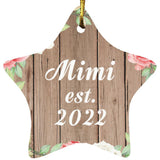 Mimi Established Est. 2022 - Star Ornament B