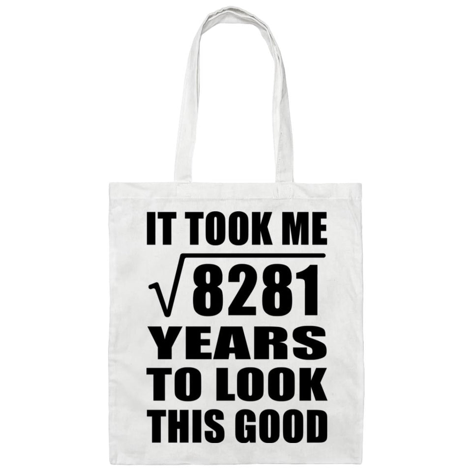 91st Birthday Took Square Root of 8281 Years To Look Good - Tote Bag White