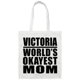 Victoria World's Okayest Mom - Tote Bag White