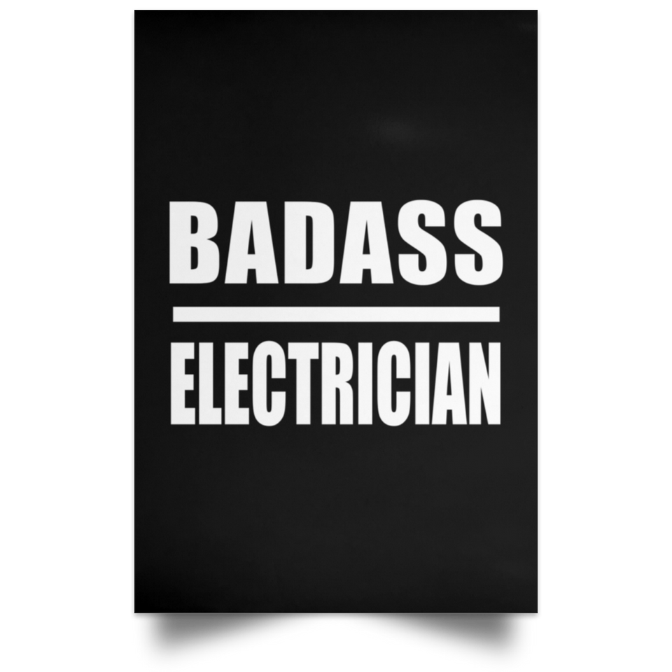 Badass Electrician - Poster Portrait