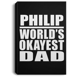 Philip World's Okayest Dad - Canvas Portrait