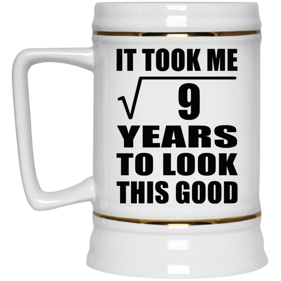 3rd Birthday Took Square Root of 9 Years To Look Good - Beer Stein