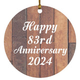 Happy 83rd Anniversary 2024 - Circle Ornament E