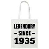89th Birthday Legendary Since 1935 - Tote Bag White