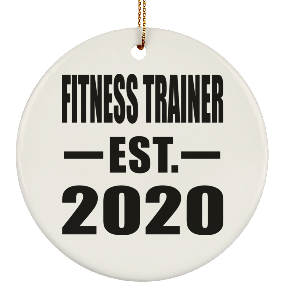 Fitness Trainer Established EST. 2020 - Circle Ornament