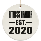 Fitness Trainer Established EST. 2020 - Circle Ornament