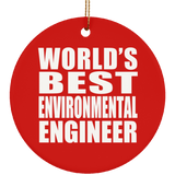 World's Best Environmental Engineer - Circle Ornament