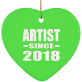 Artist Since 2018 - Heart Ornament