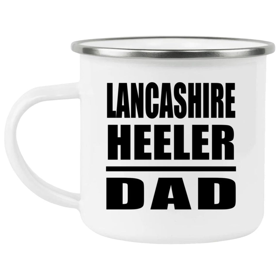 Lancashire Heeler Dad - 12oz Camping Mug