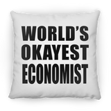 World's Okayest Economist - Throw Pillow