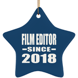 Film Editor Since 2018 - Star Ornament