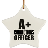 A+ Corrections Officer - Star Ornament